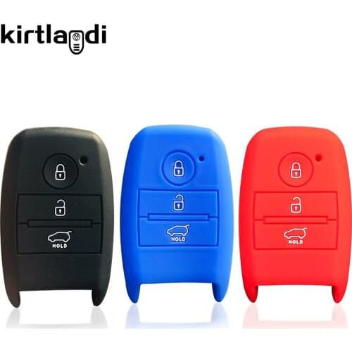 Silicone Key Case Cover Shell for KIA Sorento 3 Optima Rio GT Line X-line KX K4 K5 Car Key Cover Holder Keyless Jacket 3 Button