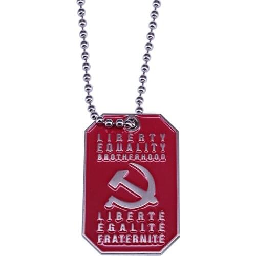 Soviet communist socialist necklace Marx Lenin activist social justice warrior accessory