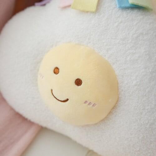 Cute cartoon plush cloud pillow stuffed funny weather cloud rainbow cloud thunder Cloud throw pillow cushion home decor kids toy