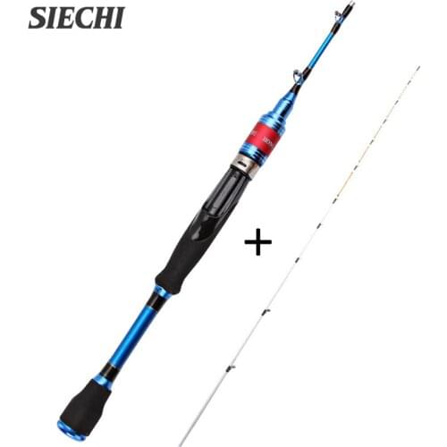 SIECHI 2 Section casting Fishing Rod 0.9m-1.5m Baitcasting Fishing Rod Travel Ultra Light Spinning Lure