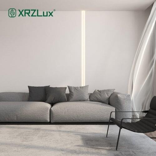 MR.XRZ 6.5W 14.4W Contrast Linear LED Bar Lights Trimless Recessed Aluminum Profile Ceilig Led Wall Washer For Indoor Lighting