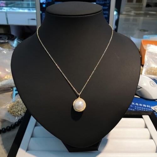 Natural Baroque Irregular Shaped Pearl Pendant Clavicle Necklace Natural Pearl Clavicle Chain Female Pearl Jewelry