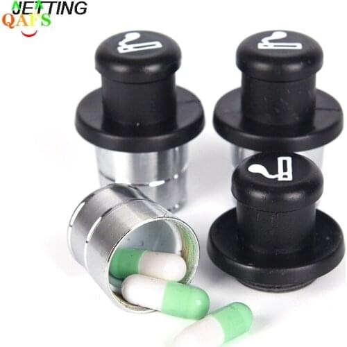 1pcs Car Lighter Shaped Metal Safe Secret Stash Diversion Pill Box Container Pill Splitters