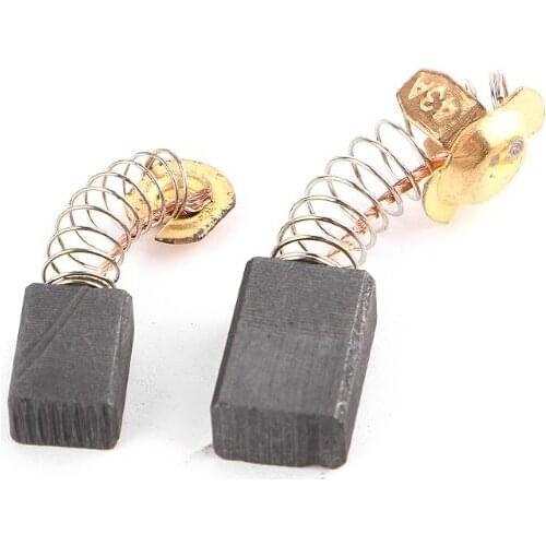 10pcs Power Tool Carbon Brush Electric Hammer Angle Grinder Graphite Brush Replacement Various Size