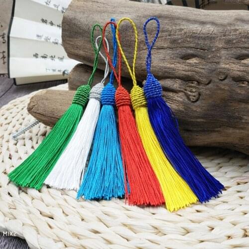 2pcs/lot 9cm Thread Tassels decorative silk fringe garniture diy Tassel sewing fabric accessories fringe trim for tassel Pendant