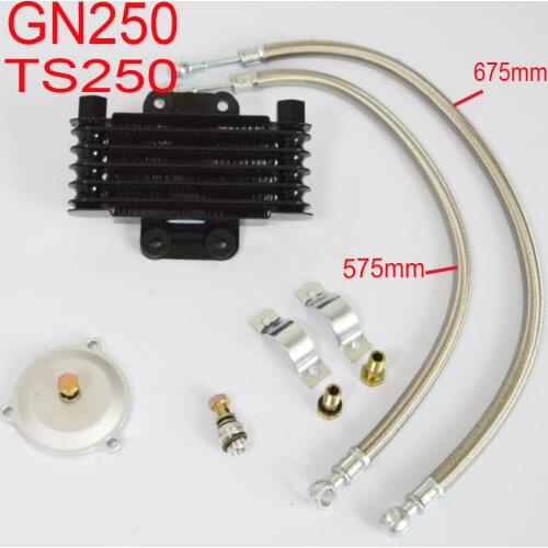 QINGQI aluminium radiator oil cooler alloy GN250 250CC 300cc TS250 motorcycle accessories