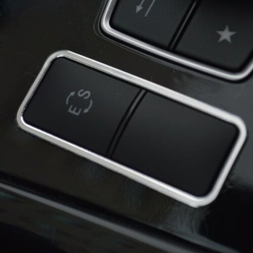 Car Styling ES Mode Button Frame Decoration Cover Trim For Mercedes Benz E Class W212 2012-2015 Aluminium Alloy