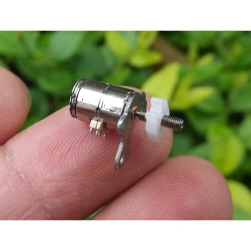 Free shipping 5 pcs DC3-5V 6MM miniature 2-phase 4-wire stepper motor with screw slider for camera/precision instrument/DIY,etc