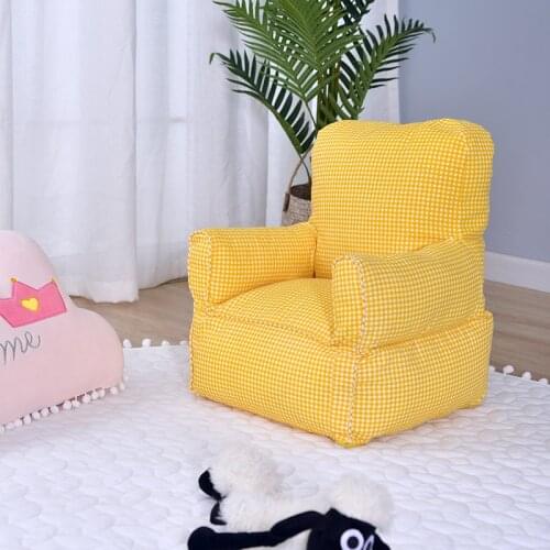 INS Nordic Kids' Sofa Girl Princess Sofa Chair Cute Lazy Mini Seat Baby Cartoon Fabric Small Sofa Kids Chair Baby Furniture