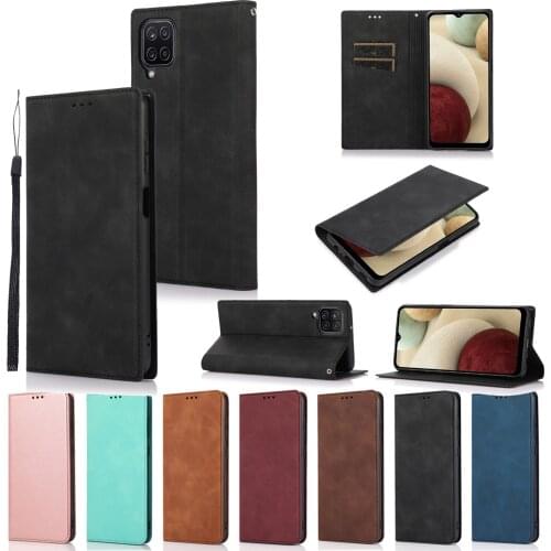 For Samsung Galaxy A72 A52 A32 A42 A12 5G Case Ultra Slim Leather Flip Cover for A81 A91 A31 A11 A41 A51 A71 A70E A20E A50 A21