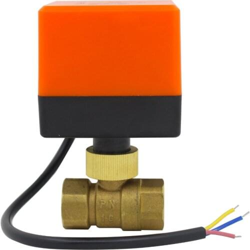 DN15 DN20 DN25 AC220v DC24v DC12v electric motorized brass ball valve with electric drive actuator 2 way dn15 plumbing CN01CN02