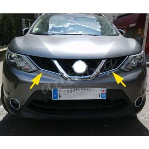 Chromium Styling Front Grille Grill Cover Trim Molding FOR Nissan Qashqai J11 Rogue Sport ABS