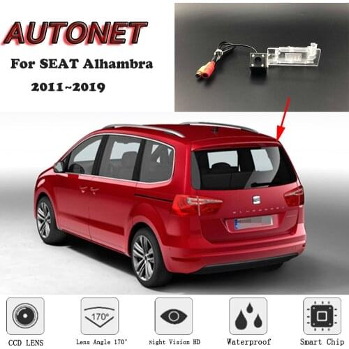 AUTONET Backup Rear View camera For SEAT Alhambra 2011~2019 Night Vision/license plate camera/parking Camera