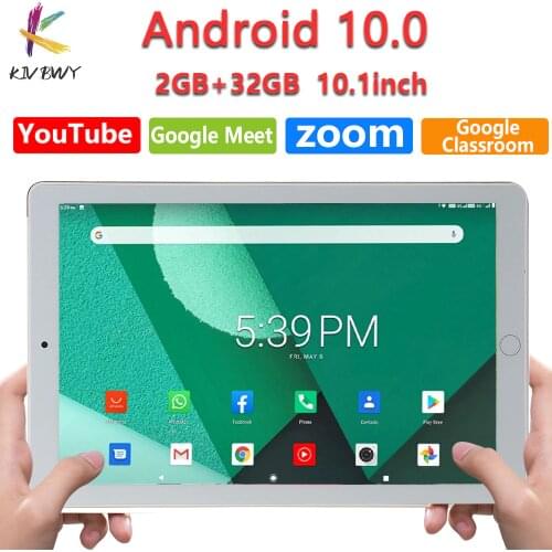 KIVBWY New 10 inch Tablet Pc Android 10.0 Octa Core 4G Phone Call Tablets 2G+32G Google Market GPS WiFi FM Bluetooth 10.1 tab