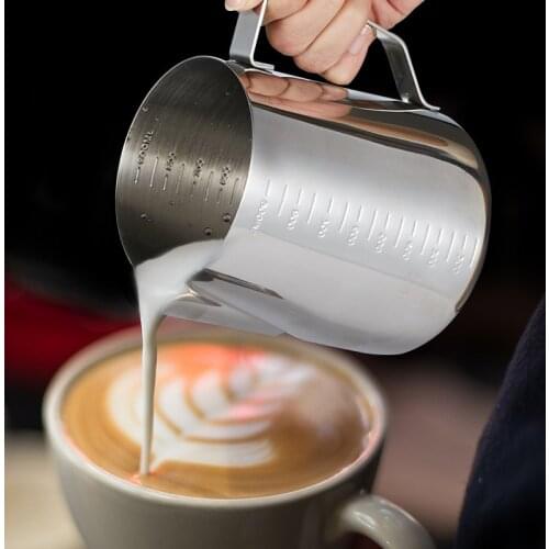 350 600 900ml Stainless Steel Milk frothing Jug Espresso Coffee Pitcher Barista Craft Coffee Latte Milk Frothing Jug Pitcher