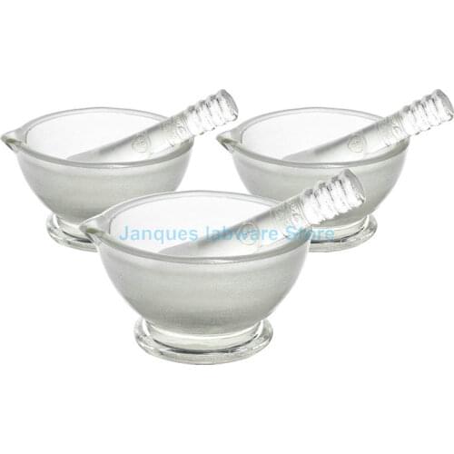 1pcs DIA 60mm to 150mm Apothecary Solid Glass Pestle and Mortars Bowl Set Grinding Mill Tool used in filtration experiments