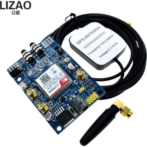 SIM808 Module GSM GPRS GPS Development Board IPX SMA with GPS Antenna Raspberry Pi Support 2G 3G 4G SIM Card