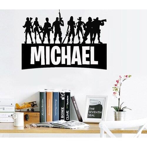 MICHAEL Game Vinyl Sticker Decoration Art Gamer Eat Sleep Gamer Personalised Play Controller Removable FY-9