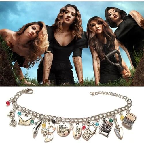 Pretty Little Liars Got A Secret Can You Keep It Charms Bracelet Bangles Chain Links Bracelets Christmas Jewelry