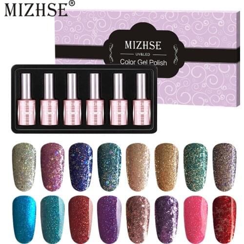 Голографические лаки для ногтей MIZHSE China At AliExpress