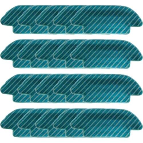 20Pcs Replacement Washable Mop Cloth Rag for Cecotec Conga 4090 5090 Robot Vacuum Cleaner Cleaning Pad Accessories