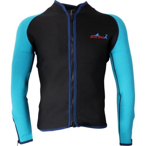 2mm Men Neoprene Scuba Diving Jacket Wetsuit UV Protect Swimsuit Swim Surf Top Scuba Diving Jacket Surfing Wetsuit