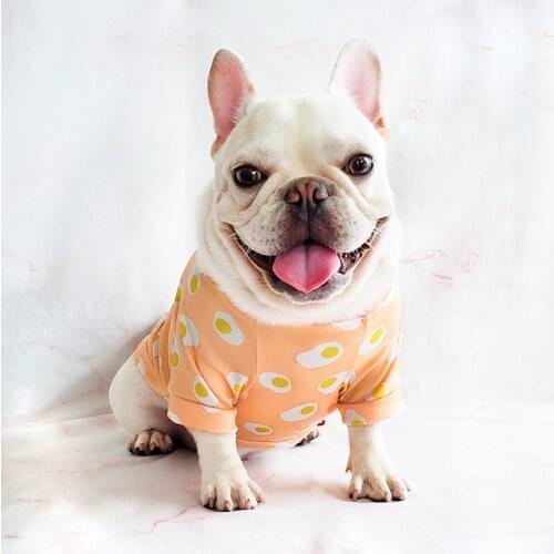French Bulldog Clothes Summer Dog T-shirt Pug Clothing Schnauzer Welsh Corgi Bulldog Costume Pet Apparel Outfit Tee Shirt