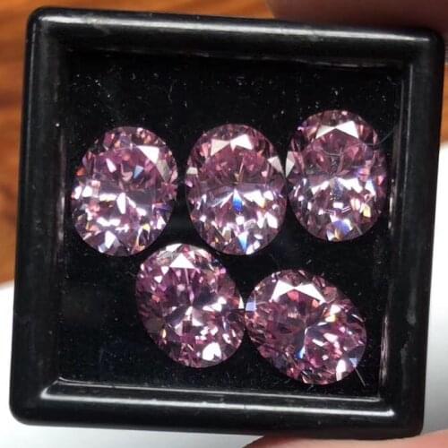 Wholesale Color Moissanites Stone 1ct 1.5ct 2ct 3ct 4.5ct 8ct Oval Shape Brilliant Cut Pink Moissanites Diamonds for Pendant
