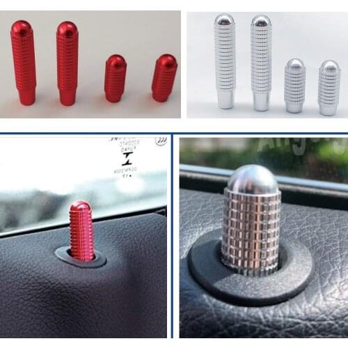 4Pcs Interior Lock Pin Door Bolt Knob For Mercedes Benz GLK E Class W212 E200 E250 E300 E350 E400 E Class Decorative Stickers