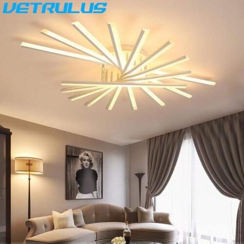 Modern LED Chandelier for Living Room Bedroom Dining Study Room Aluminum Led Ceiling Lamp Fixtures