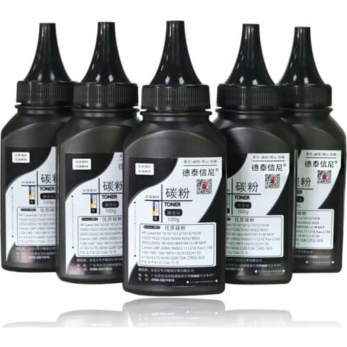 5 Bottles Black High Quality Toner Powder For HP Laserjet M1005 M1005MFP M1319F M1319MFP 1010 1012 For Laser Printer