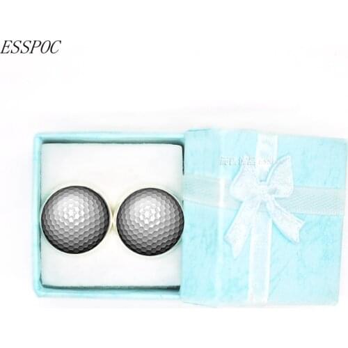 Golf Ball Art Picture Alloy Cufflinks Men Cuff Links Accessories for Men and Women Jewelry