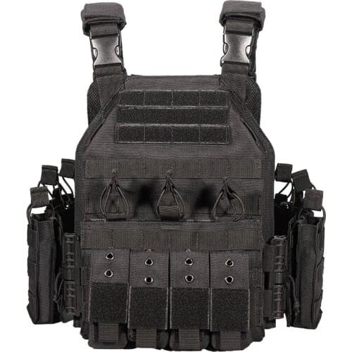 Safety Actical Vest Tactical Military Vest Quick Release Airsoft Vest Adjustable for Adults Wear-resistant Combat Vest