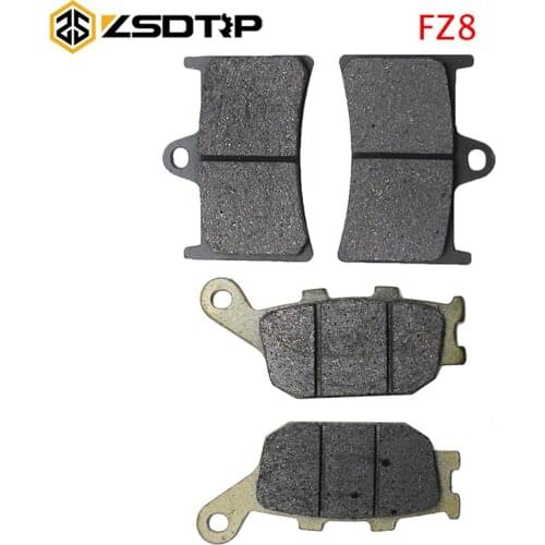 ZSDTRP Semi-Metal 3 Pairs For Yamaha FZ8 2011 2012 2013 2014 2015 Motorcycle Disc Brake Pad Front and Rear Brake Pad Set