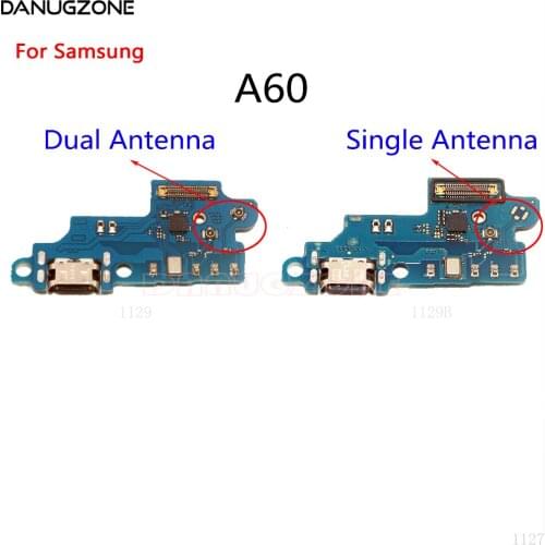 10PCS/Lot For Samsung Galaxy A60 A605F M40 SM-A60/M40 USB Charging Dock Port Socket Jack Plug Connector Charge Board Flex Cable