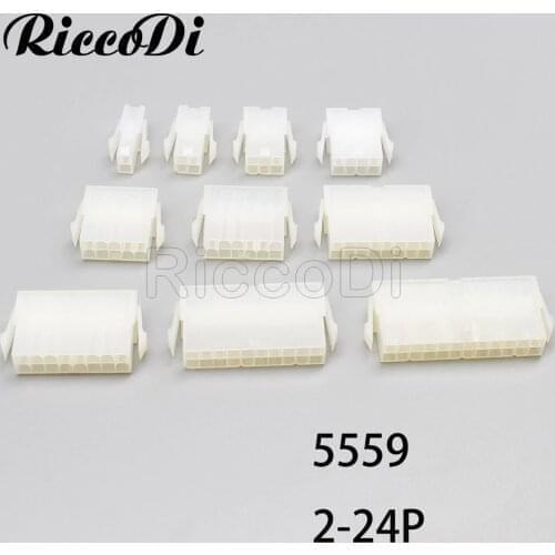 2-10PCS 2/4/6/8/10/12/14/16/18/20/24P ATX 4.2mm 5559 GPU Female Connector for PC Modding Graphics Card Power Supply PlasticShell