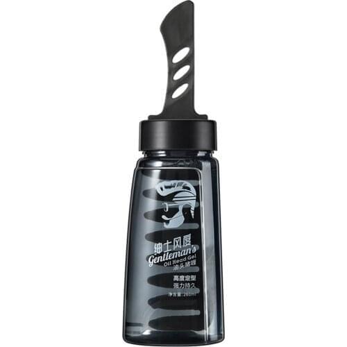 2 In 1 Oil Head Hair Styling Clay Cream With Comb For Men Back Hair Styling Finished Molding Cream Long Lasting Pomade Hair Wax