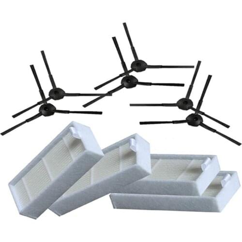 4x HEPA filter + 6x Side Brush for IBoto Aqua X310 Robotic Vacuum Cleaner Parts