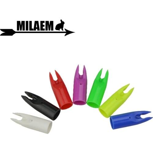 50pcs Archery Plastic Arrow Nock 7 Colors For OD6.8-6.9mm Arrow Shaft Arrow Nock Pin Hunting Accessory