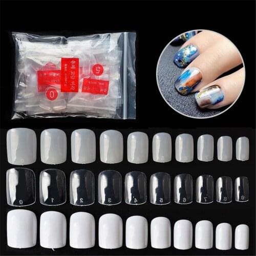 500 Pieces Tips Nail Art Tip False Nails DIY Manicure Salon