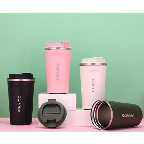 510/380ML Thermos Flask Coffee Mug Thermos Mug Travel Water Bottle Dubble Thicken Car Outdoor Portable Thermosmug Vacuum Flask