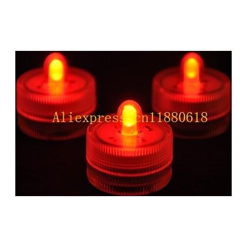 60pcs/lot Free Shipping Waterproof LED Candle Submersible Tealight Floral Vase Base Light Christmas party Decoration