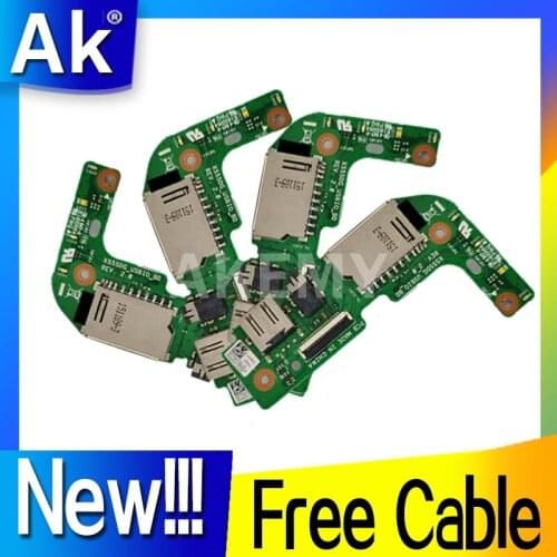 Akemy Original For ASUS X555 X555DG USB IO AUDIO CARD READER BOARD REV:2.0 With Cable MB 100% Tested Fast Ship