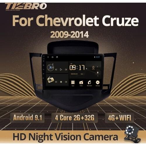 TIEBRO For Chevrolet Cruze J300 2009-2014 Car Radio Multimedia Video Player Navigation GPS Android 9.0 No 2din 2 Din Dvd Player