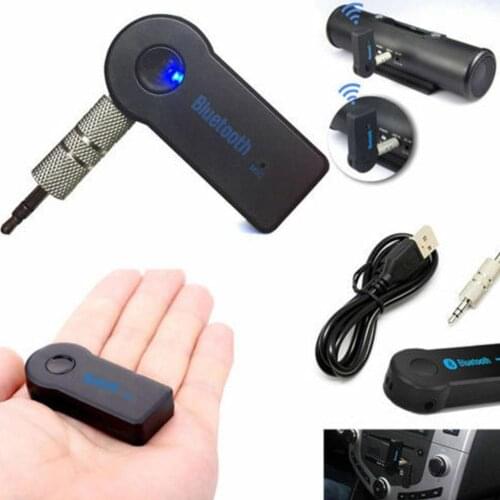 Hippcron Bluetooth Transmitter Bluetooth 5.0 Adapter Audio Car 3.5mm Wireless Jack Handsfree Music AUX Headphone Receiver w G2W6