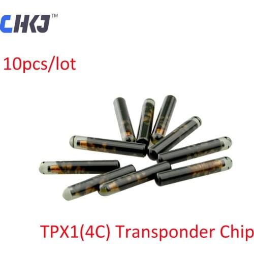 CHKJ 10PCS/LOT Original TPX1 Clone ID4C Transponder Glass Car Key Chip for JMA Key Crypto Unlocked Chip High Quality