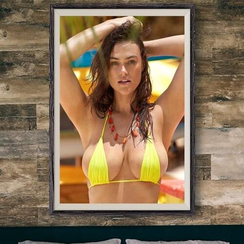 E164 Myla DalBesio Sexy Model Movie Star Wall Silk Cloth Poster Art Home Decoration Gift