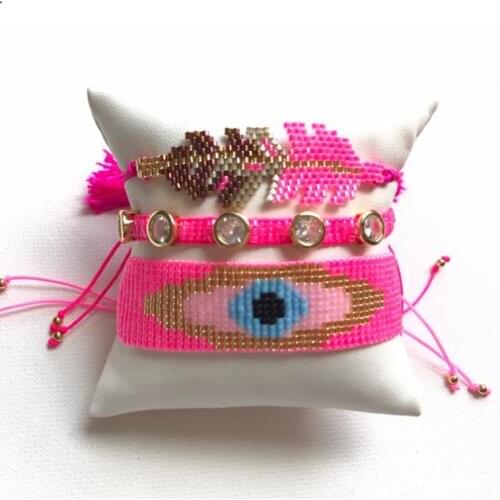 Hot Sale Handmade Bracelet Myuki Bracelet for Girls and Women Jewelry Men Gift Copper Micro paved Party Wedding Unisex