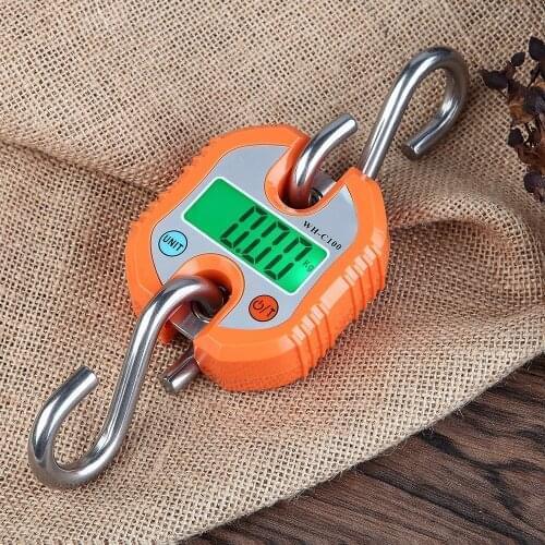 WH-C100 Mini Heavy Duty Electronic Digital Hook Scale Double Accuracy Stainless Steel 150kg LCD Hanging Crane Scale