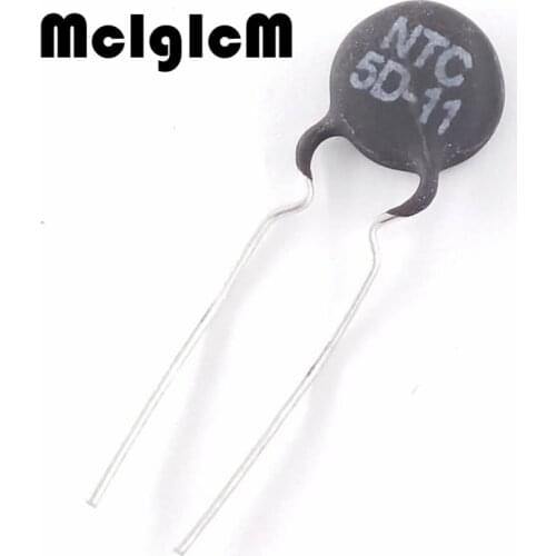 MCIGICM 500pcs Thermistor Resistor NTC 5D-11 Thermal Resistor